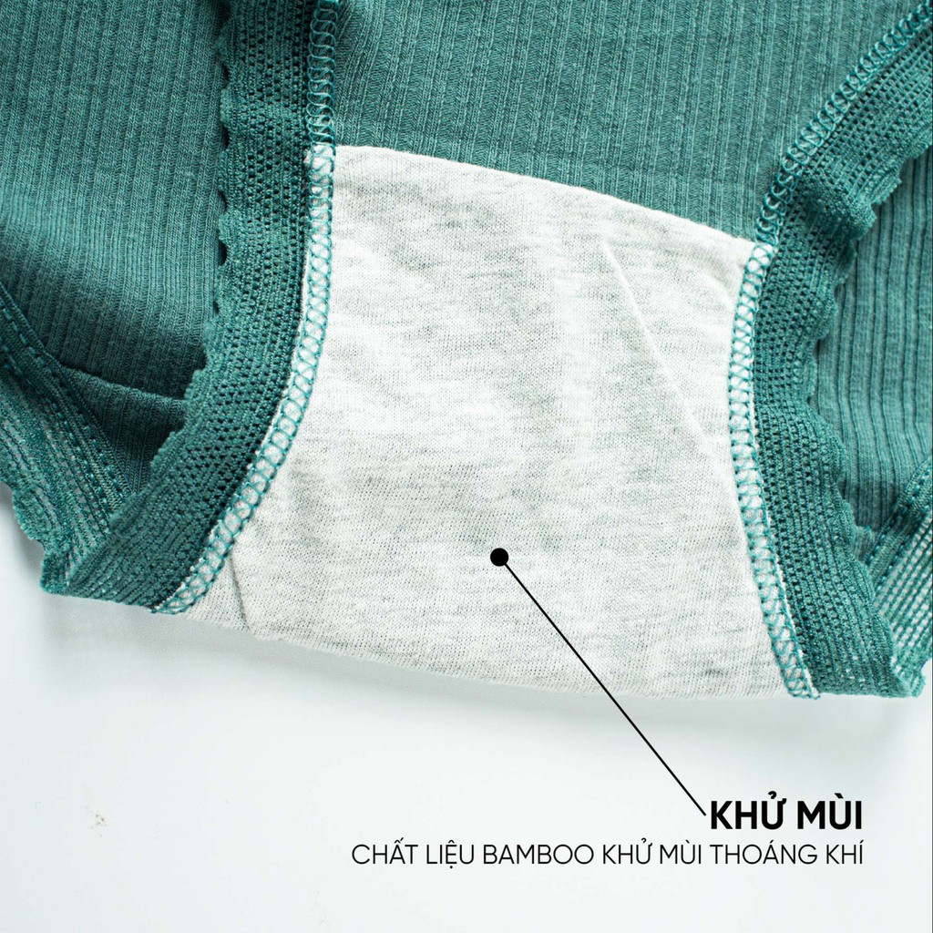 Quần lót nữ cotton siêu thấm hút thoáng mát an toàn thoải mái cho mùa hè freesize 45-60kg by BECHIPI - QL2004 | BigBuy360 - bigbuy360.vn