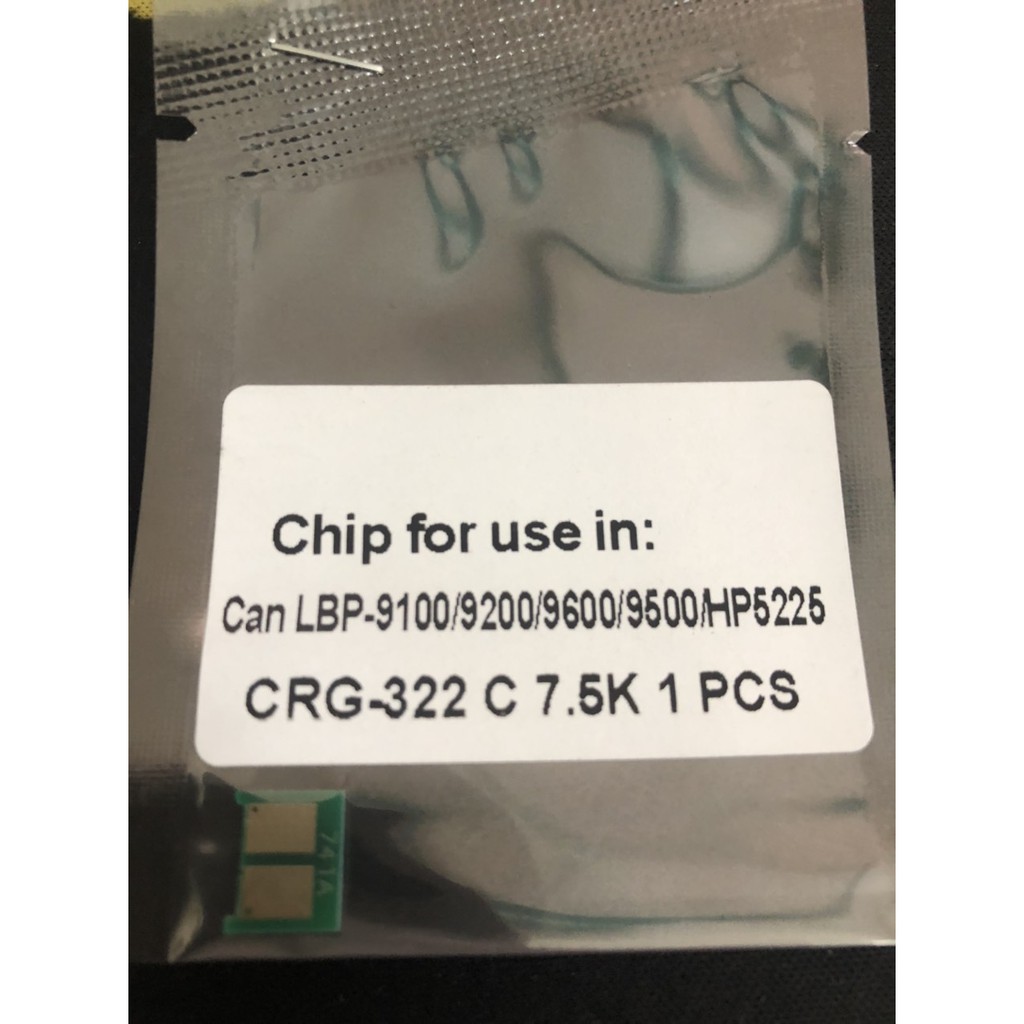 Chip mầu xanh cho máy in Canon LBP-9100Cdn,9200,9600- Hp 5225