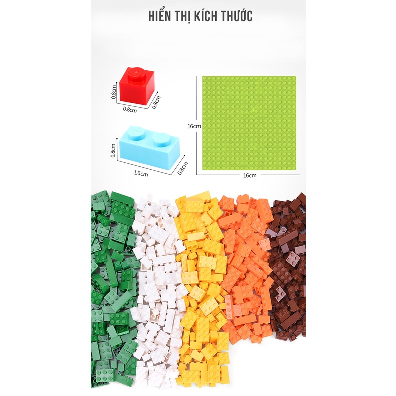 Đồ chơi lego cho bé thả bi 330 chi tiết phát triển trí tuệ nhựa ABS an toàn