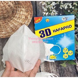 Khẩu trang y tế 3D Mask Hafapro hộp 10 cái - Khẩu trang y tế 3D Hafapro Hoàng Hà
