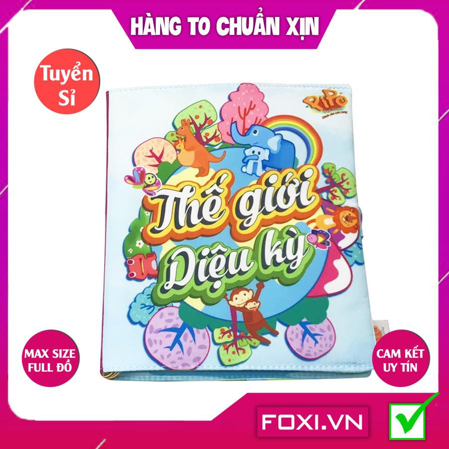 Sách vải ”Thế giới diệu kỳ”Giúp bé nhận biết được vòng quay sinh trưởng của các loài động vật