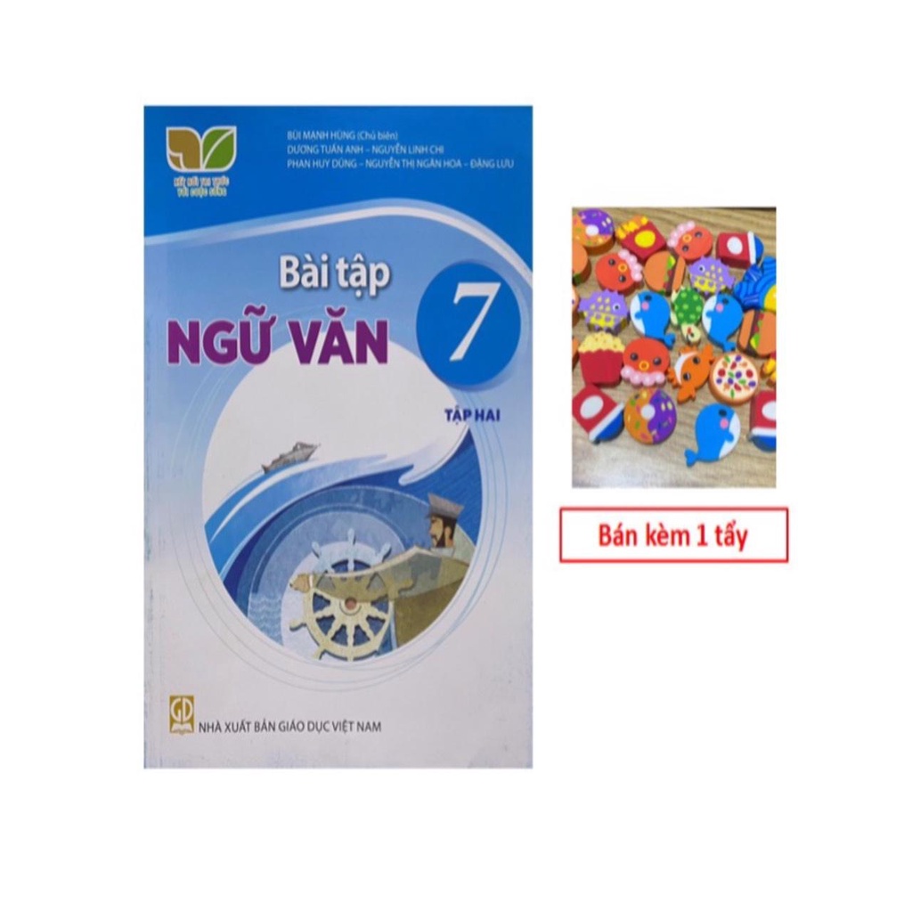 Sách - Bài tập ngữ văn 7 tập hai (Kết nối tri thức + kèm 1 viên tẩy hình )
