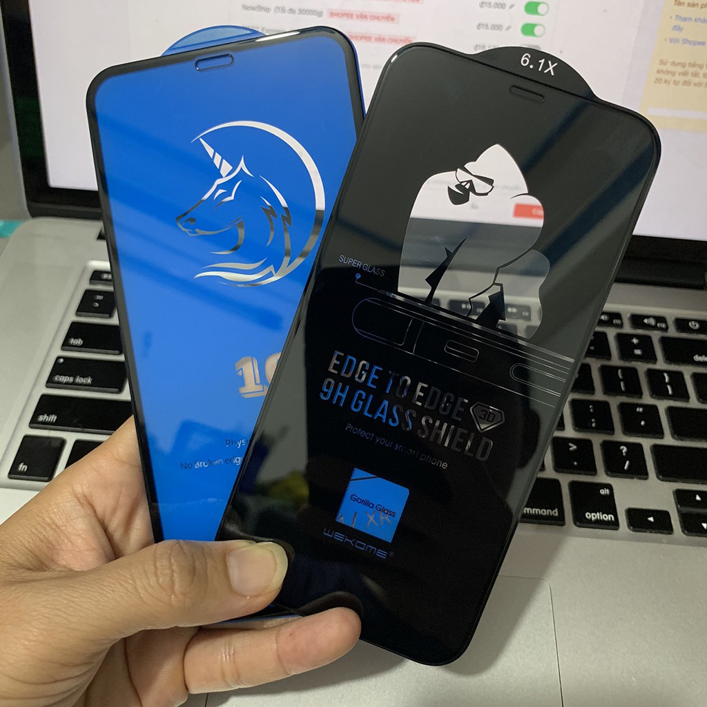 Kính cường lực siêu mỏng dán full tràn viền màn hình cảm ứng mượt mịn cho iPhone X XR Xs Max 11 pro max 12 mini pro max