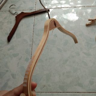 Móc áo gỗ ép thái em bé combo 10 cây