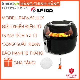 Nồi chiên không dầu rapido điều khiển điện tử 6.5 lít raf6.5d lux