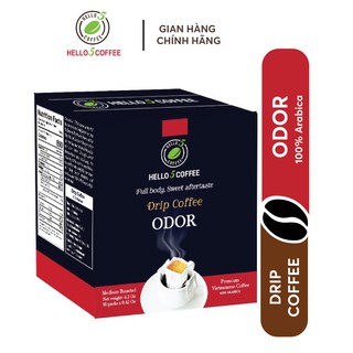 Cafe Phin Giấy (Drip Bag) Hello 5 Coffee ODOR - Hộp 10 gói