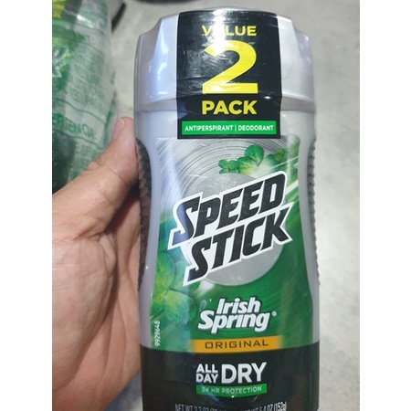 Lăn sáp khử mùi nam Speed Stick Original Antiperspirant &amp; Deodorant Irish Spring (Mỹ)