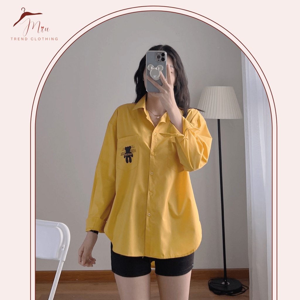 Sơ Mi Nữ Form Rộng Chất Kaki Mỏng Mix Quần Dài, Chân Váy Đều Đẹp