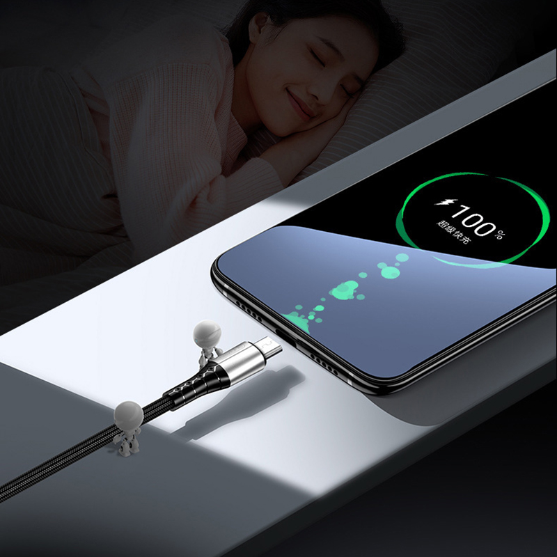 Cáp Sạc V8 Vỏ Nhôm Cho Điện Thoại Android