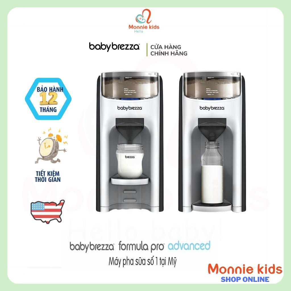 Máy pha sữa tự động cho bé BABY BREZZA Formula Pro Advanced, máy pha sữa tỉ lệ hoàn hảo