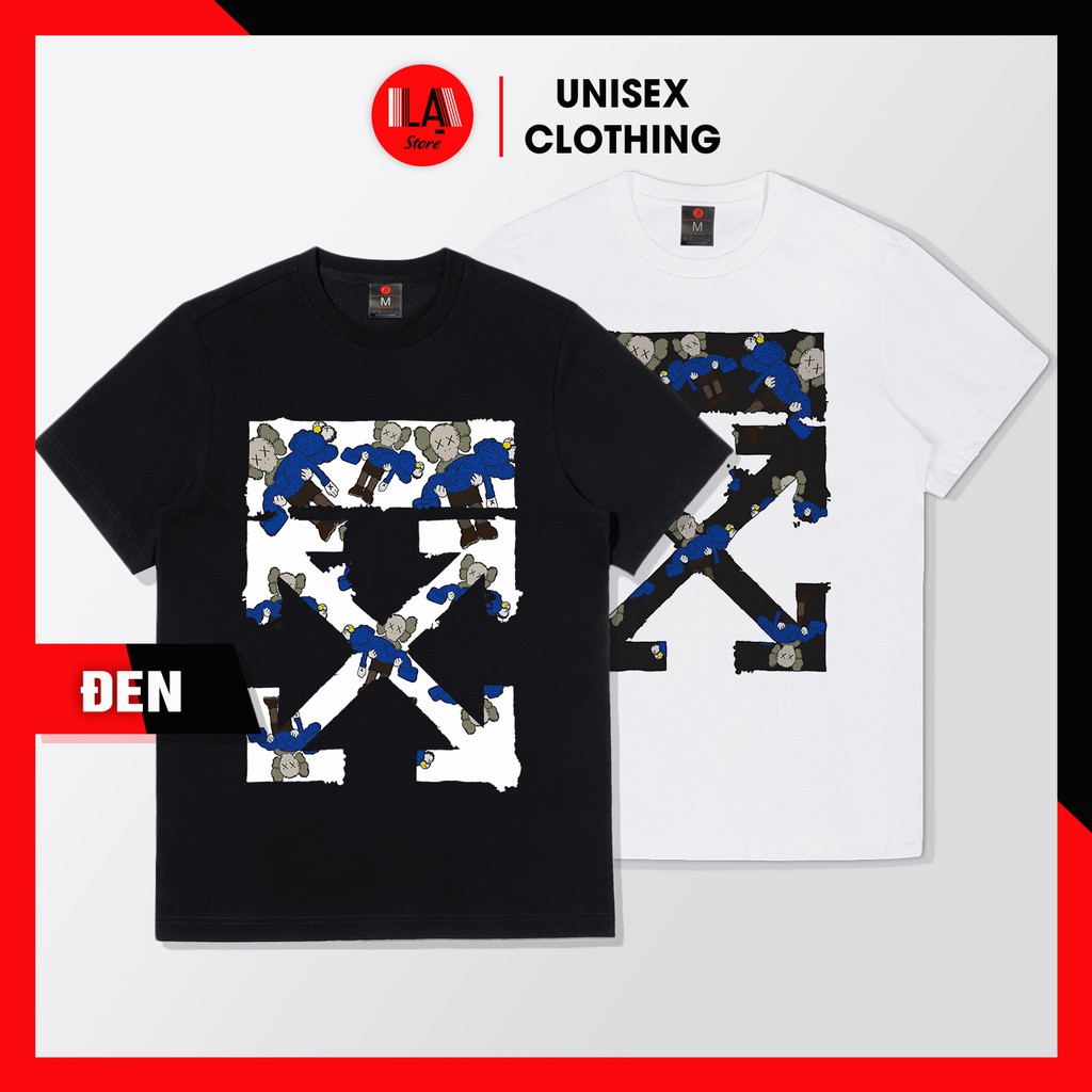 Áo Thun Trắng Đen Kaws Off-White Siêu Cá Tính | LẠ STORE