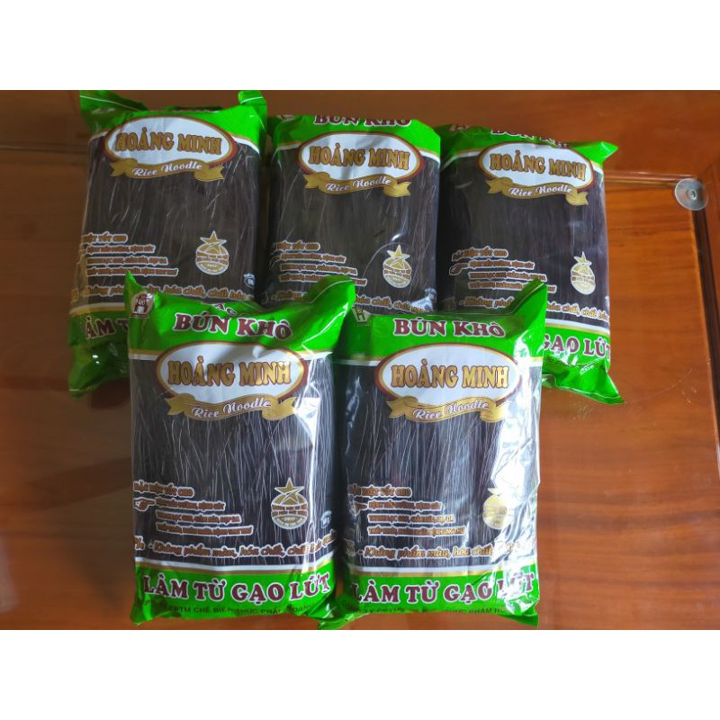 500g Bún/Phở gạo lứt đen nguyên cám healthy ăn kiêng, tiểu đường