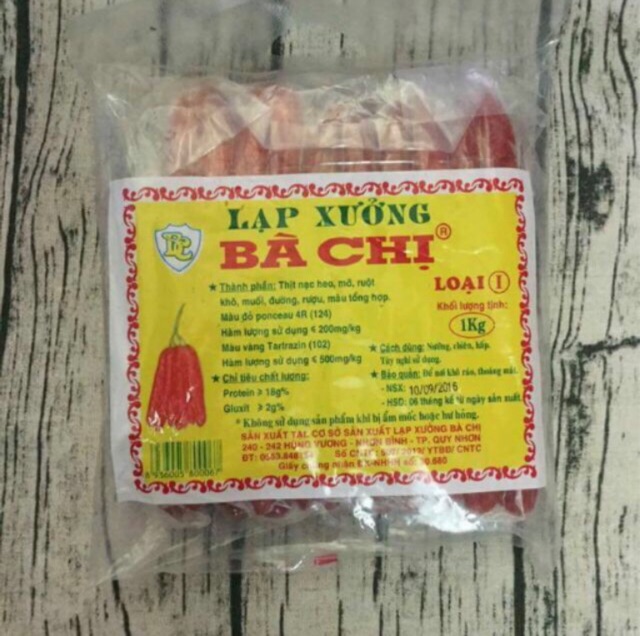 200G Lạp Xưởng Bà Chị Loại 1