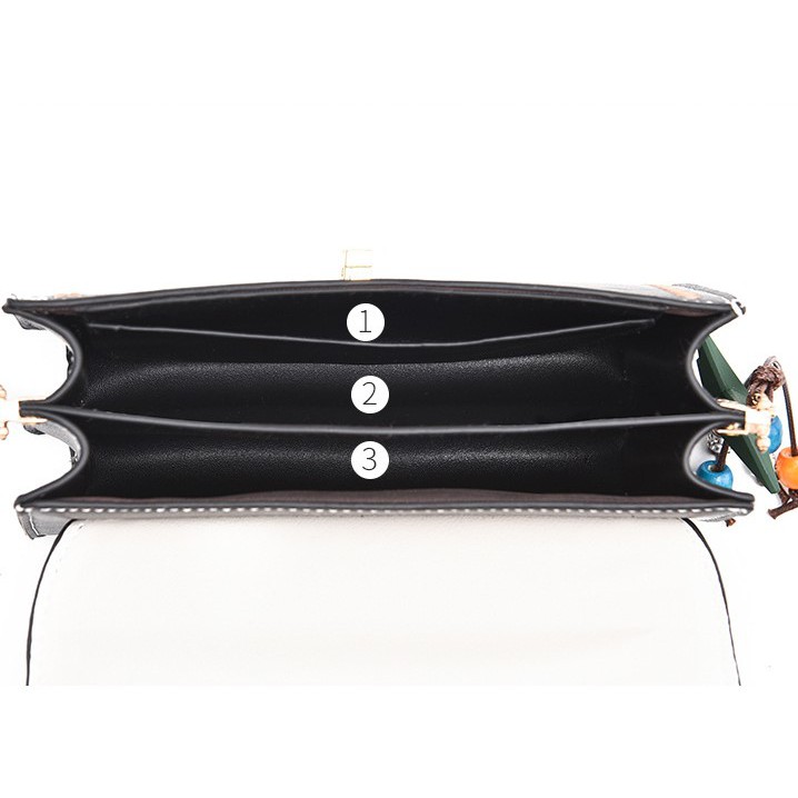 Túi đeo chéo - Túi xách thời trang - móc khóa tim