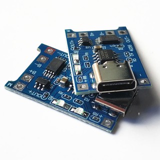 Mạch sạc/xả pin Li-ion/Li-Po T4056 1A Type-C có bảo vệ đầu vào và đầu ra.