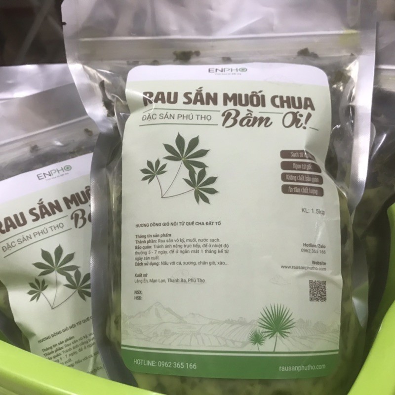 Rau Sắn Muối Chua - Món ngon Đặc sản Phú Thọ ~1.5kg