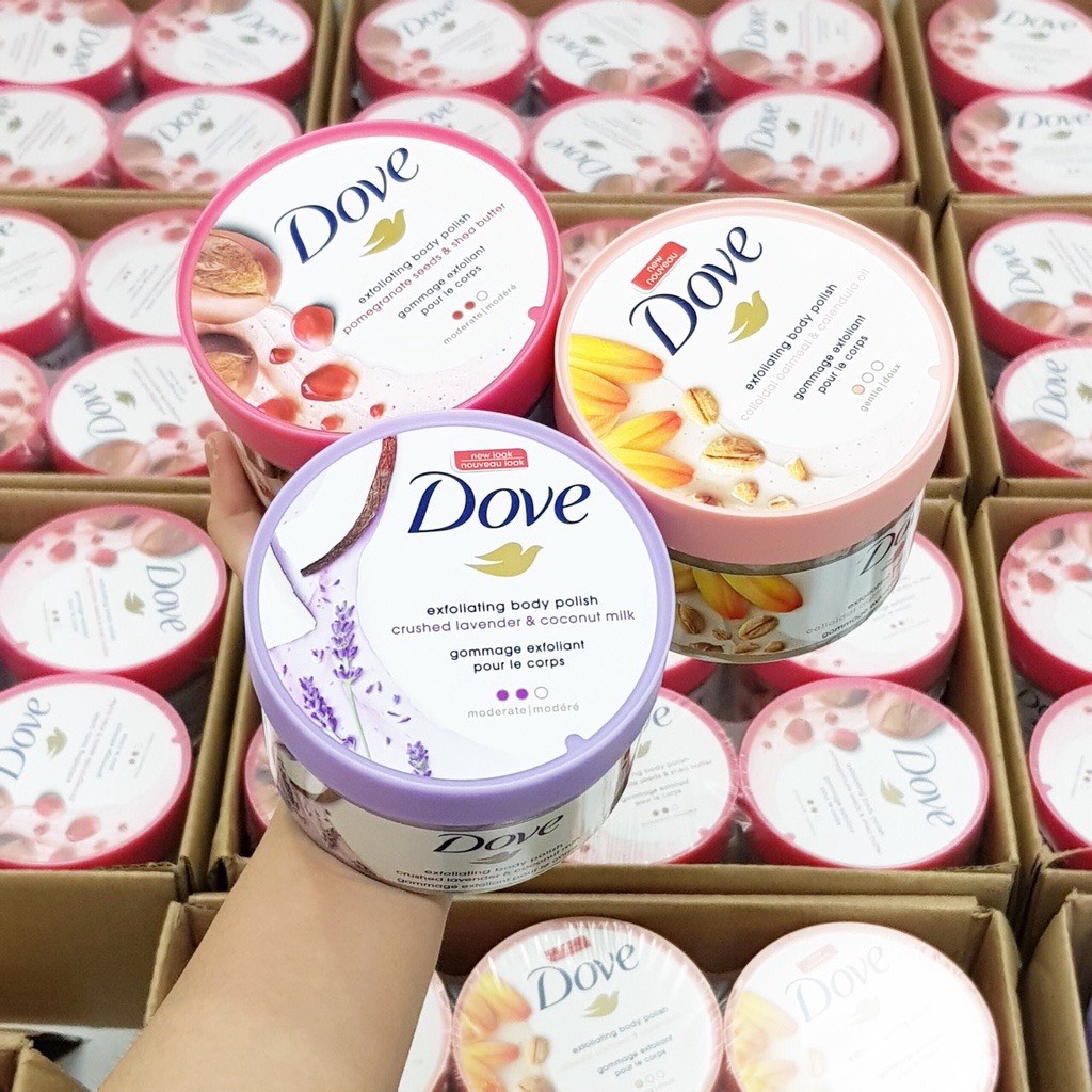 Tẩy Da Chết Body Dove MACCA/Lựu 298gr Bản Mỹ - Đức 298gr