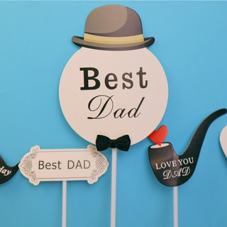Set que cắm giấy Best Dad + tim đỏ