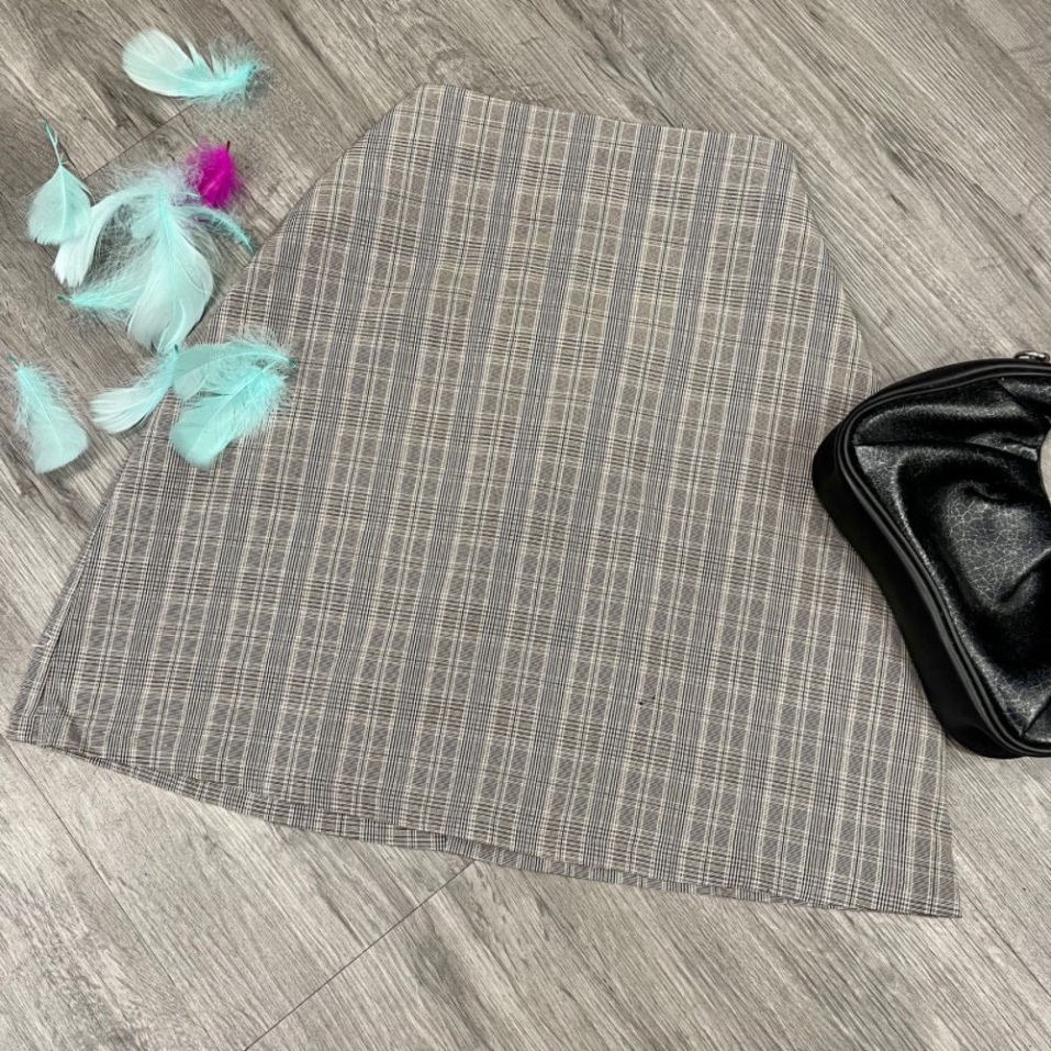 SPK-  Chân váy nữ, chân váy nữ sọc caro from chữ A trên gối xinh xắn SKUCV-06 | BigBuy360 - bigbuy360.vn