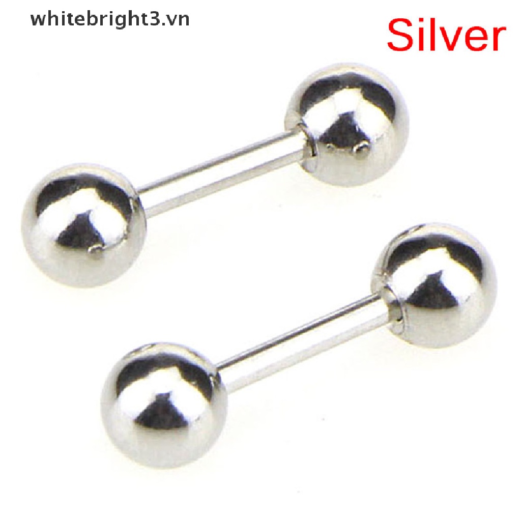^ Hàng Có Sẵn ^ Khuyên Xỏ Sụn Tai Bằng Thép Không Gỉ Helix