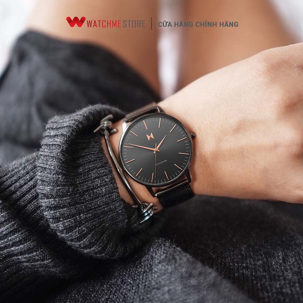 [ ĐẶC BIỆT 18-29.07 - VOUCHER 10%] - Đồng hồ Nữ MVMT dây thép không gỉ 38mm - D-MB01-GUM