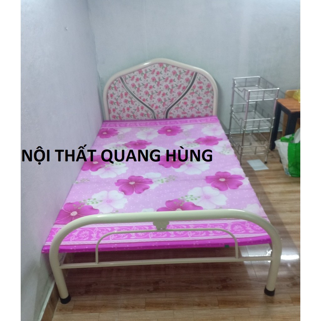 Giường sắt đơn giá rẻ 1m2x2m nhiều kích thước hàng Việt Nam chất lượng cao