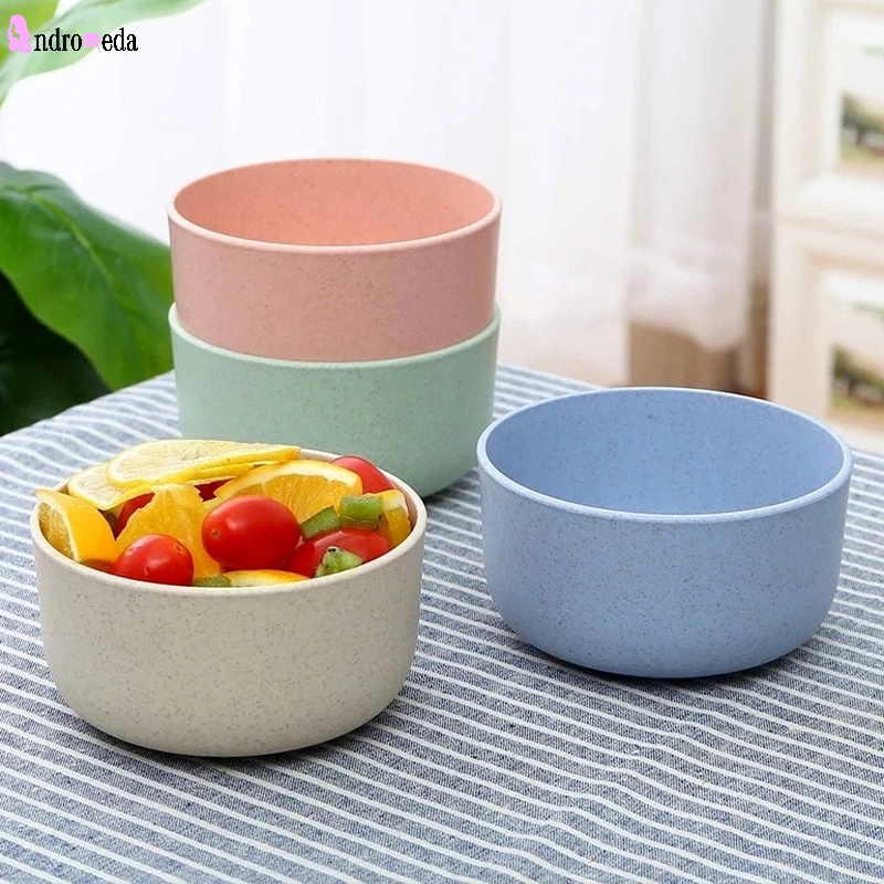 Tô Ăn Mì/Salad/Salad Bằng Rơm Lúa Mì Thân Thiện Với Môi Trường Chống Vỡ Cho Trẻ Em