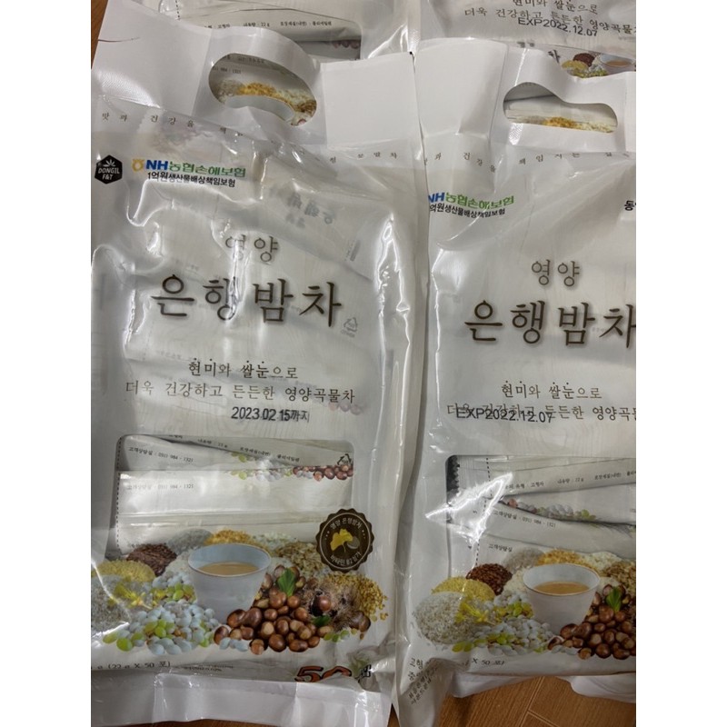 Ngũ cốc túi trắng Hàn Quốc đủ bill túi 50 gói date 02/2023