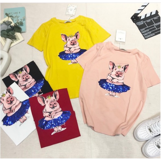 [2019 Áo phông Siêu Rẻ] Áo phông in lợn siêu xinh | BigBuy360 - bigbuy360.vn