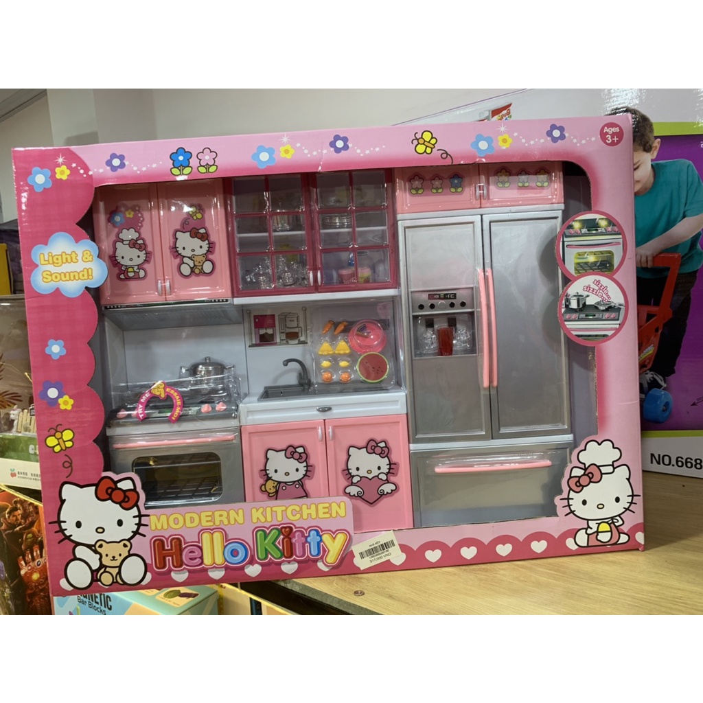 Bộ Đồ Chơi Nhà Bếp Hello Kitty 3 Khoang Cho Bé