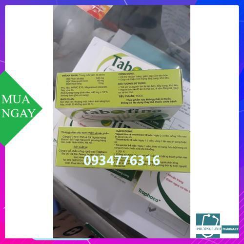 Tabofina hộp 30 viên - chính hãng traphaco