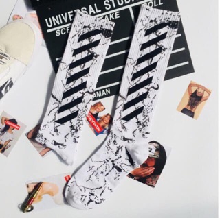 Tất Sét Cao Cổ Off White
