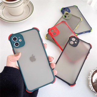 Ốp Nhám Chống Sốc Chống Bám Vân Tay Có Viền Bảo Vệ  Camera Iphone 6/6plus/ 7/ 8/ 7plus/ 8plus/ X/ Xs max/ 11/ 11pro max