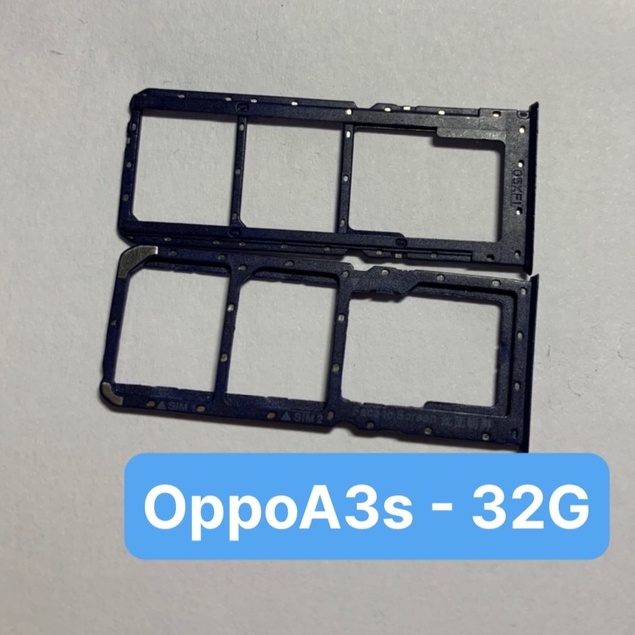 Khay sim điện thoại oppo A3s - 32G ( bản lỗ chọc sim trên)