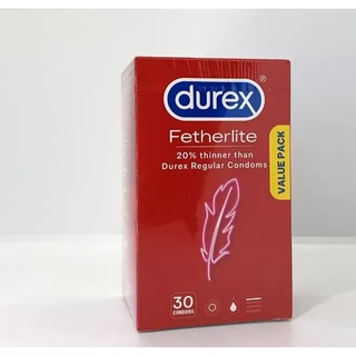 Bao cao su siêu mỏng Durex Fetherlite - Hộp 30 chiếc (HÀNG ÚC CHUẨn)