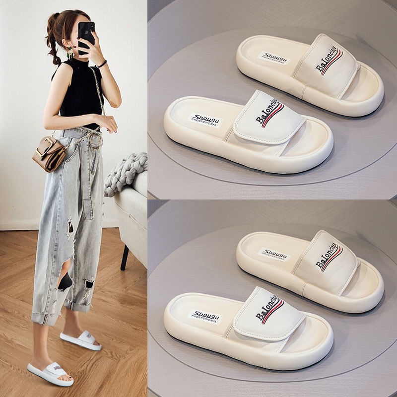 Dép Sandal Đế Dày Siêu Mềm Chống Thấm Nước Thời Trang Mùa Hè Dành Cho Bạn Nữ
