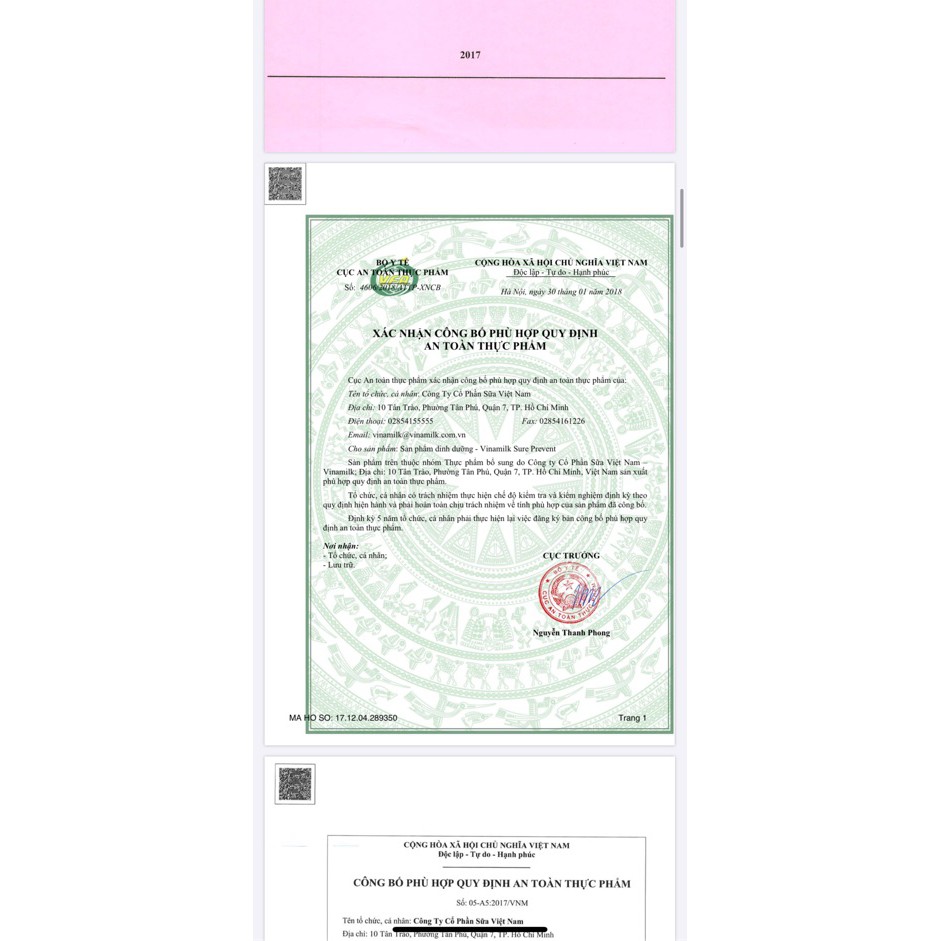 Sữa bột Vinamilk Sure Prevent 900g (Hộp thiếc)