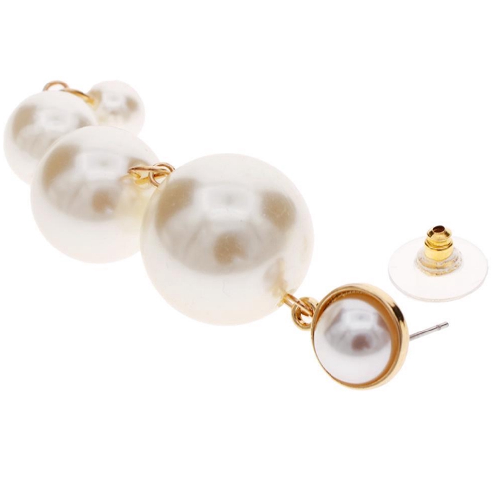 Bông tai tua rua hạt ngọc trai nhân tạo thanh lịch sang trọng