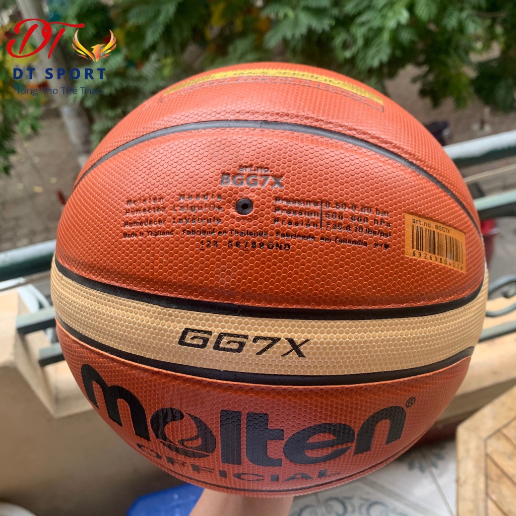 Banh bóng rổ Molten FIBA GG7X size 7 ⭐ Free Ship + Tặng quà ⭐ da PU chơi indoor- outdoor tiêu chuẩn thi đấu