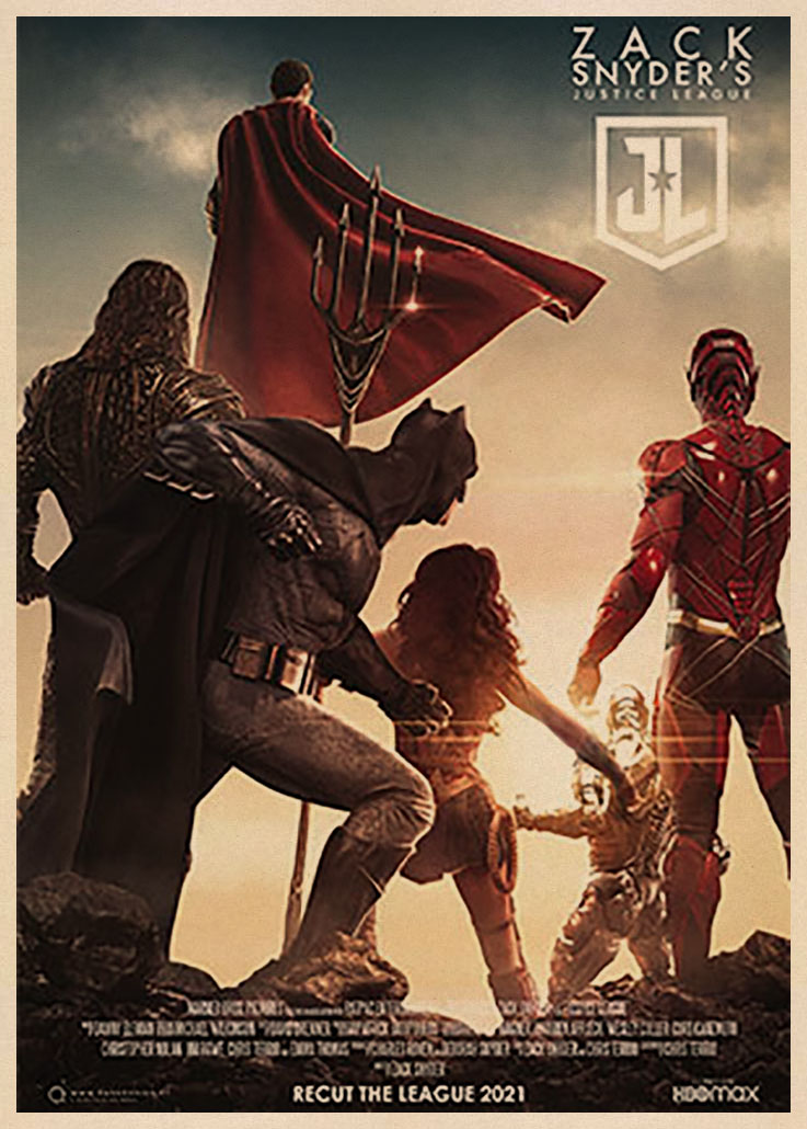 Poster Treo Tường In Hình Nhân Vật Phim Justice League