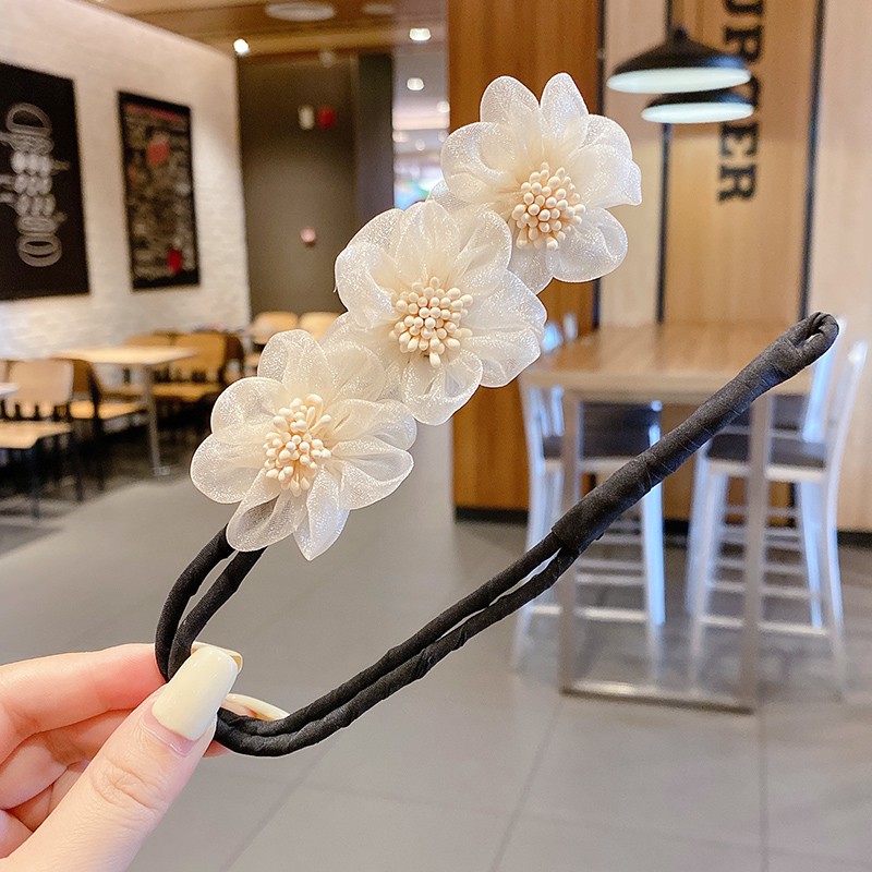 Băng Đô Cài Tóc Hình Hoa Đơn Giản Phong Cách Hàn Quốc