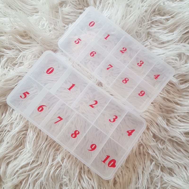 HÔP NHỰA DẺO ĐỰNG MÓNG 10 SỐ-11 SỐ