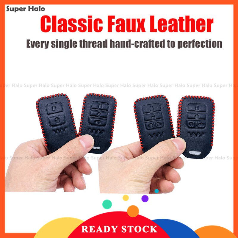 Vỏ bọc bảo vệ chìa khóa xe hơi 100% da thật cho Honda City HRV BRV JAZZ CRV ACCORD CIVIC