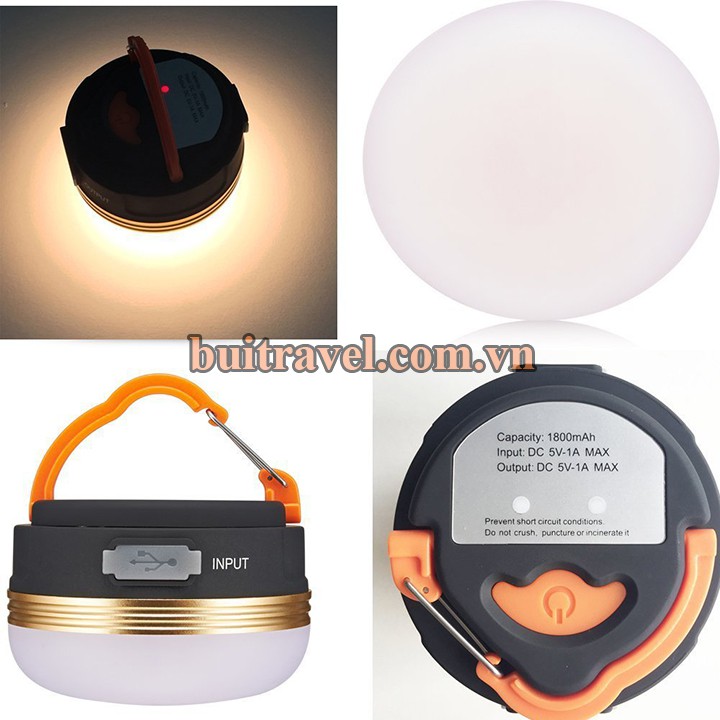 Đèn LED mini có sạc USB GL8213- Đèn treo lều dã ngoại- Bụi Travel