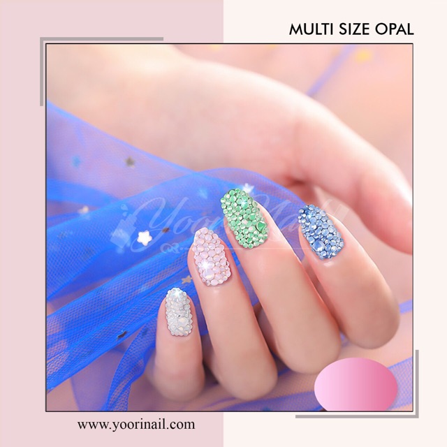 Đá Opal Nhiều Kích Cỡ Đính Móng Nghệ Thuật