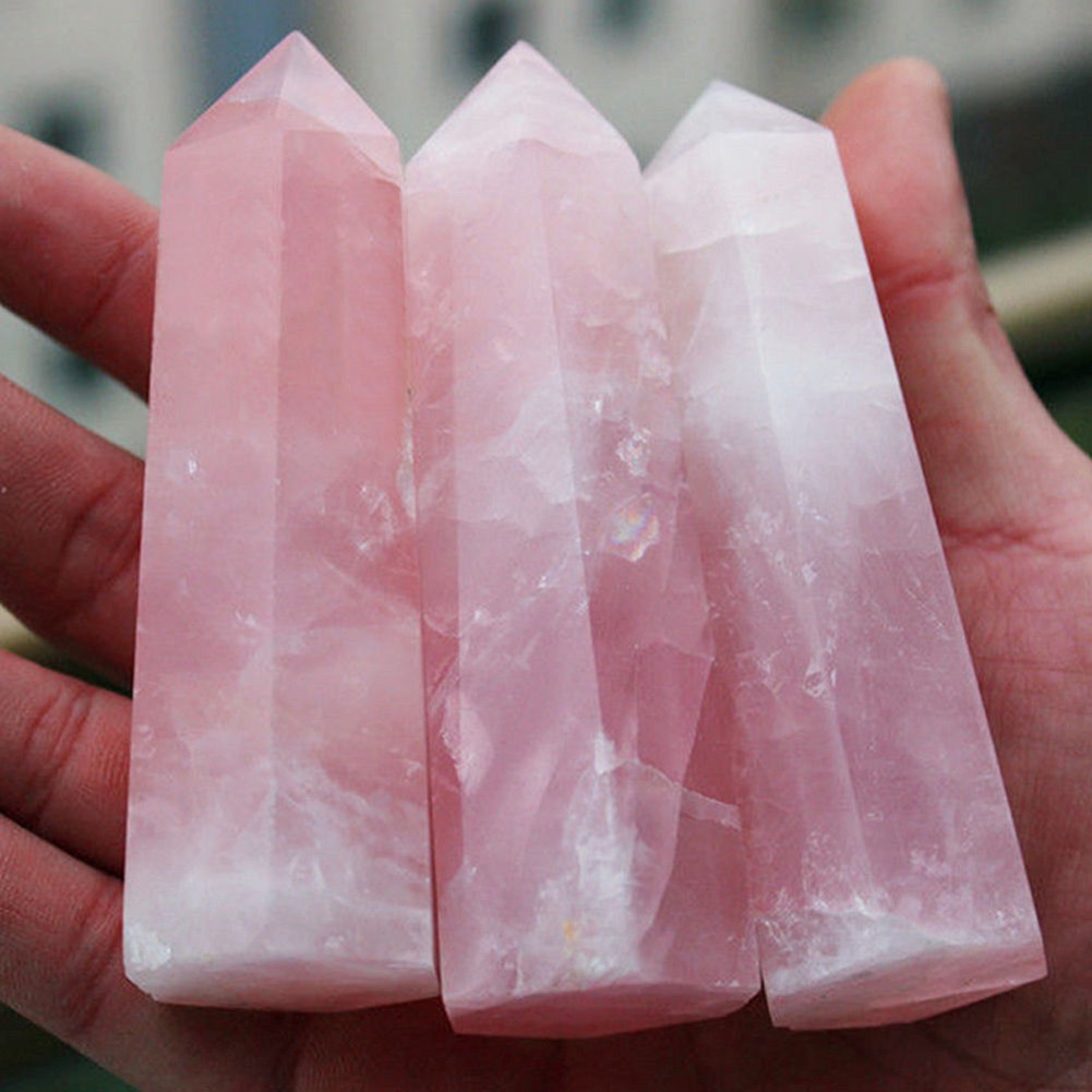 Viên đá thạch anh fluorit màu hồng 50-60mm