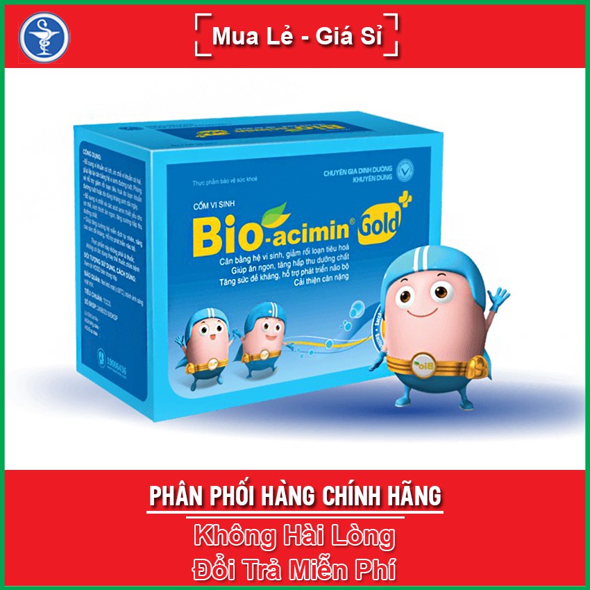 Cốm vi sinh Bio-acimin Gold 30 gói - Hỗ trợ tiêu hóa cho bé / Bio acimin Gold Meliphar