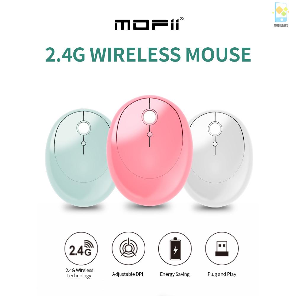 Hot Sale Mofii SM390 2.4GHz Wireless Mouse Portable Ergonomic Mouse with 3 Adjustable DPI Plug and Play for PC Laptop Pink