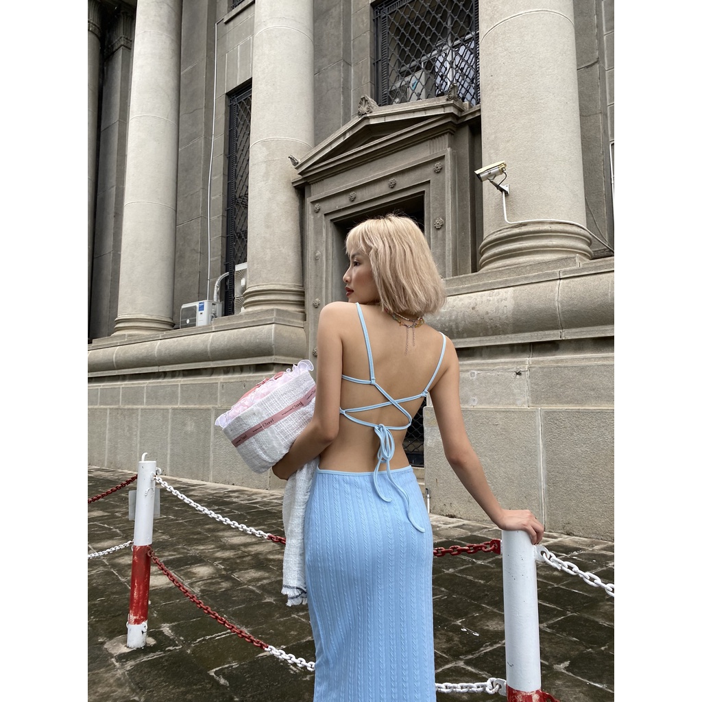 Beach Me Dress - Váy thun ôm body khoét eo hở lưng - Thiết Kế Bởi Coco.Official