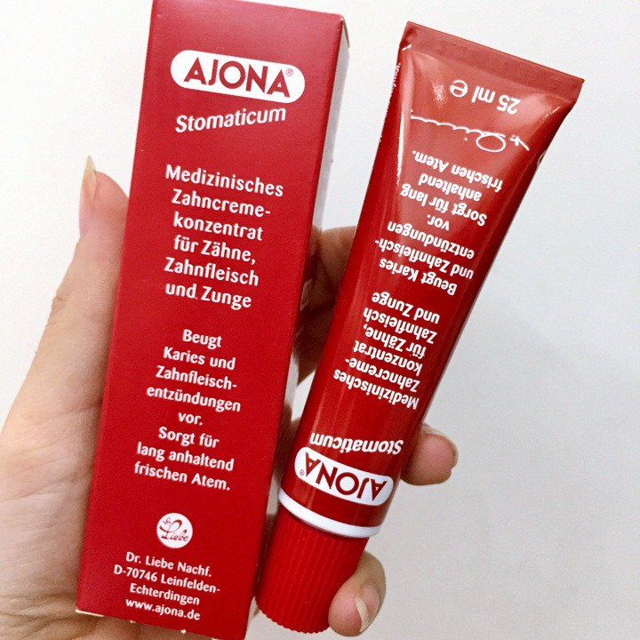 KEM ĐÁNH RĂNG Y TẾ AJONA 25ml của Đức